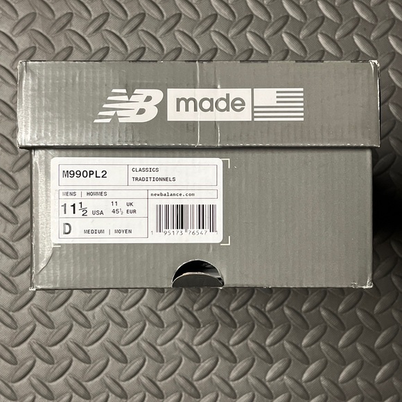 New Balance 990v2 Made In USA Blue Black M990PL2 Sneakers Men's Size 11.… - Picture 6 of 8
